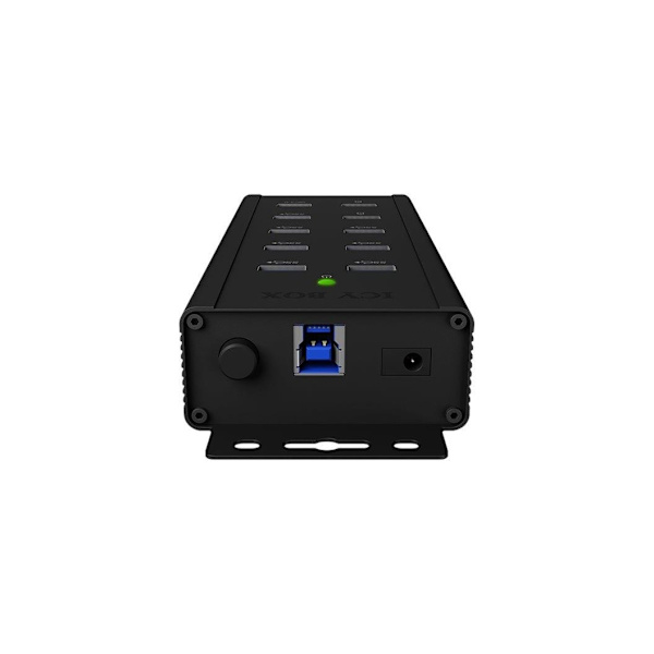 Raidsonic, USB-keskitin, 7-porttinen teollisuuskeskitin, IB-HUB1703-QC3