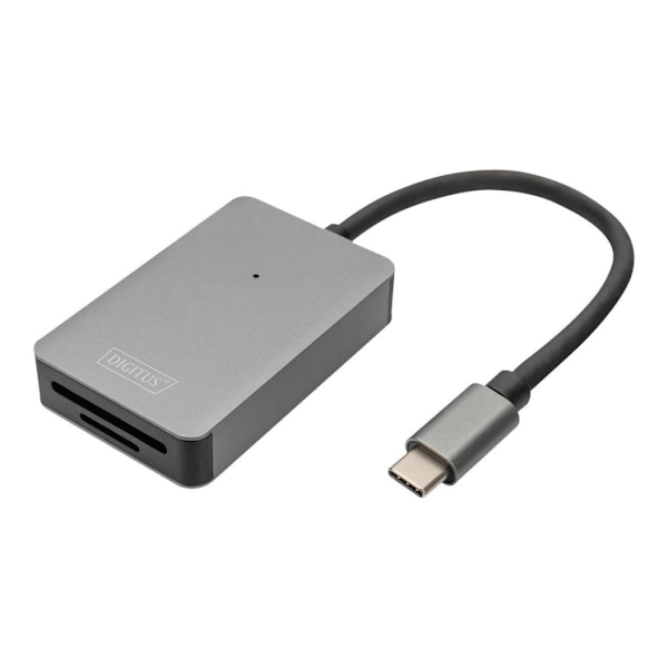 Digitus, USB-C-kortleser, 2 porter, høyhastighets, DA-70333