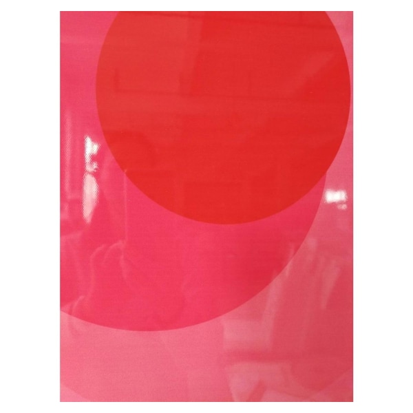 Väggkonst WALLY 60x80cm, rosa cirkel, akryl