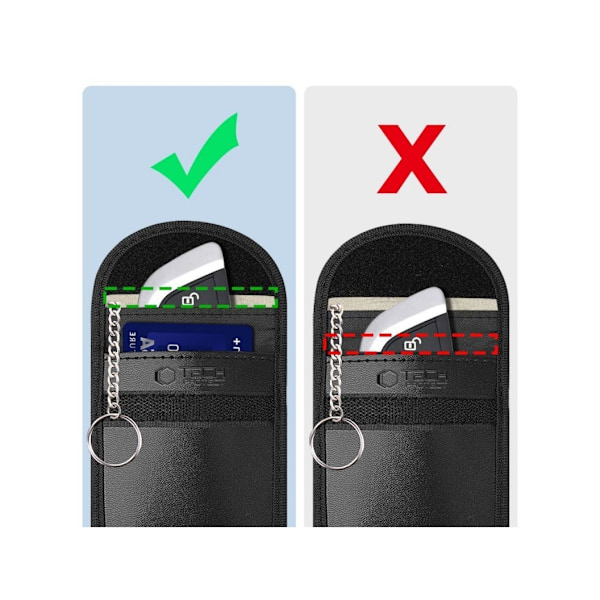 Tech-Protect car key pouch RFID Signal Blocker KLR100, black