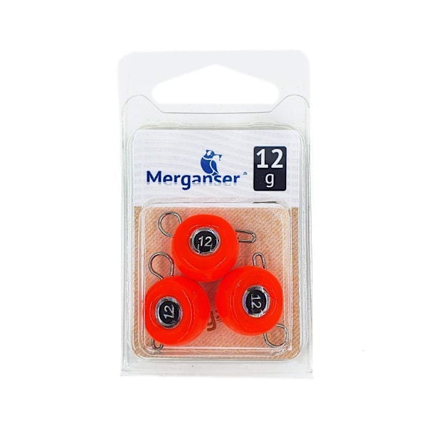 Jig sinker FB, 12 g, punainen, 3 kpl, Merganser