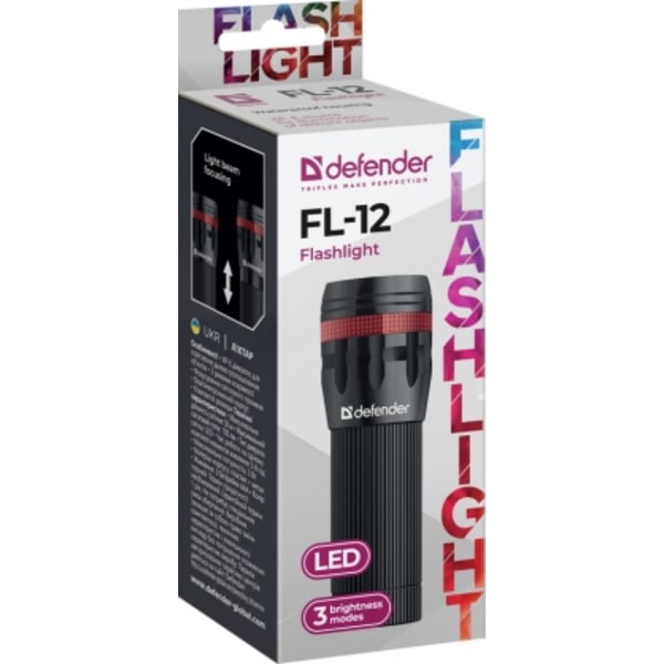 Lommelygte FL-12 Sort, Defender