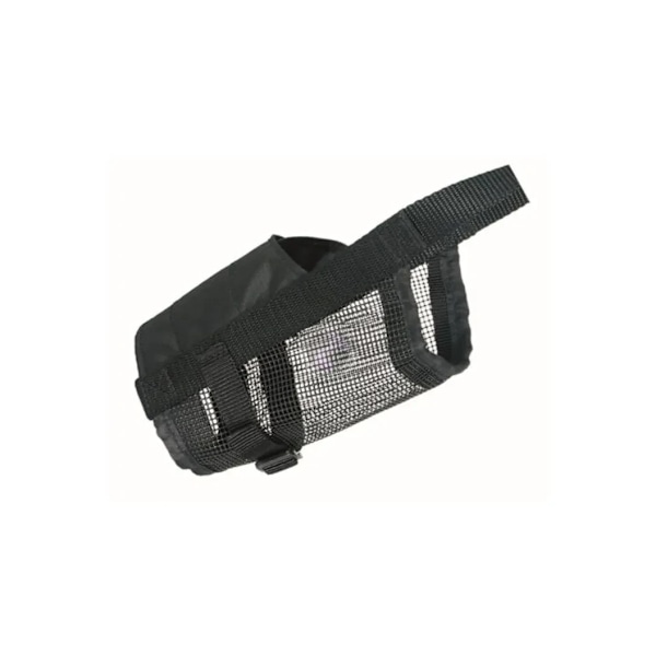 Næseparti med netindsats, polyester, S–M 15-20cm, sort