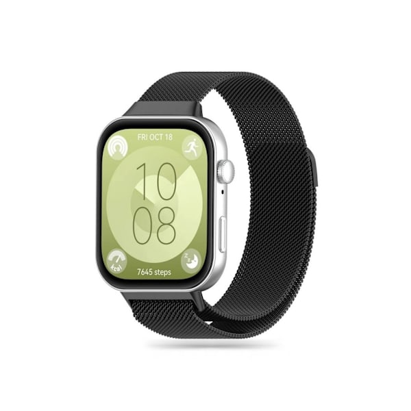 Tech-Protect klockarmband MilaneseBandHuawei Watch Fit 3, svart