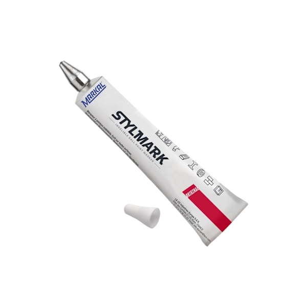 Set med 5 produkter. Markal 96652 Stylmark Färgmarkör vit 1/8"