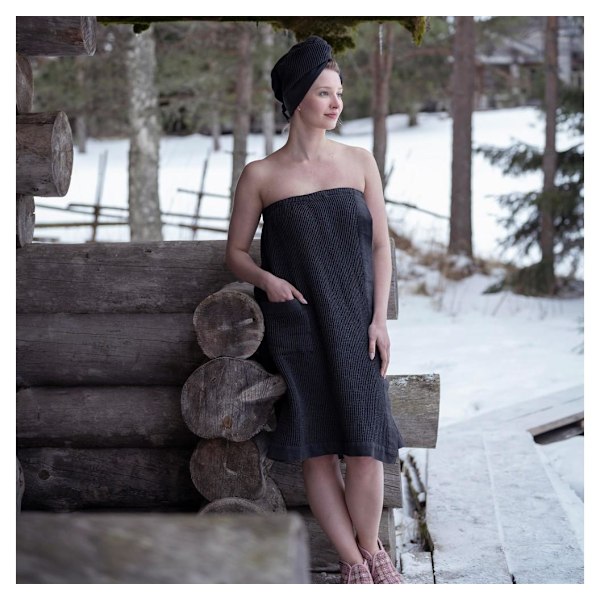 Sarong RENTO GREY 85x145cm