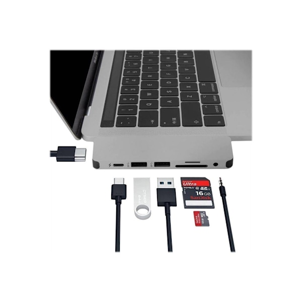 Hyper, HyperDrive USB-C 7-in-1 kannettavan tietokoneen Form-Fit Hub
