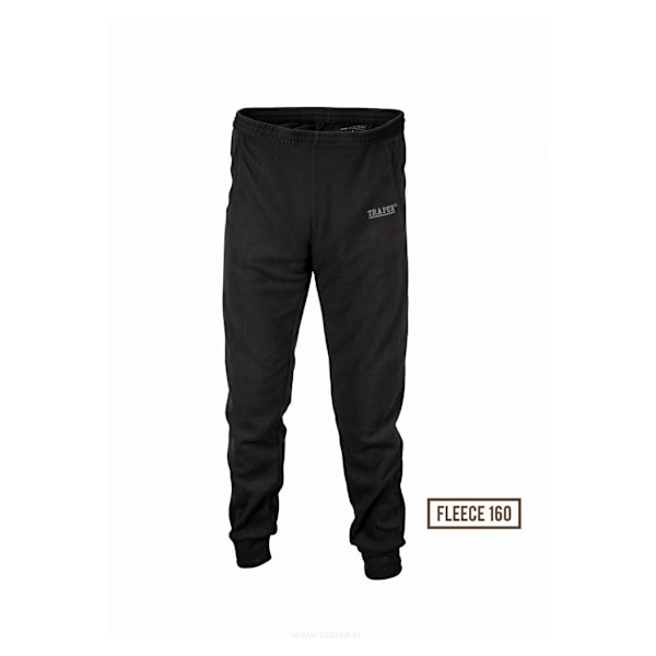 Fleecebyxor 160g L, TRAPER Svart