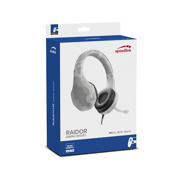 Speedlink headset Raidor PS4, hvid (SL-450303-WE)