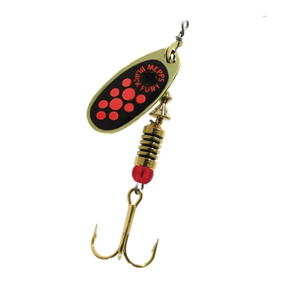Spinner BLACK FURY-2 4,5g kulta/oranssi pisteet, MEPPS