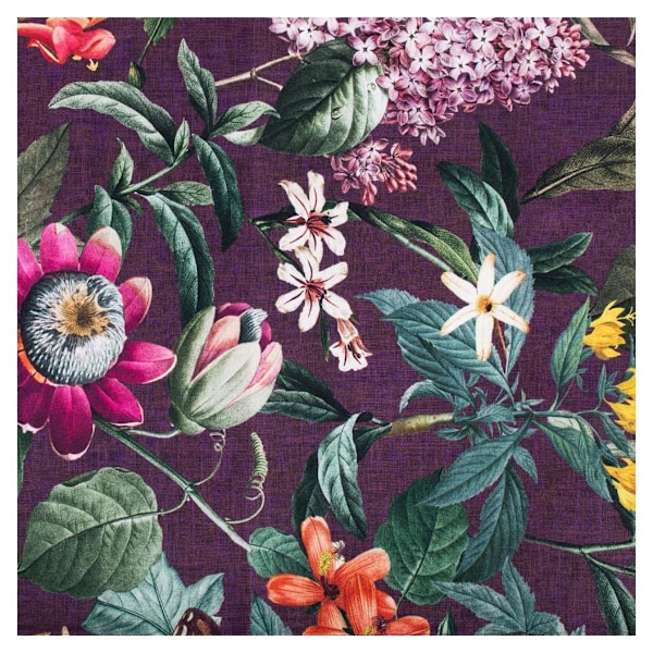 Bordsmatta AMAZONIA 43x116cm, violett blommig