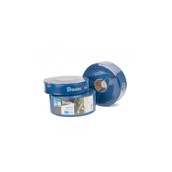 Flatslange AQUA - FLAT PE / EVA i sett med slangeklemme WP1 - 1 "- 30m