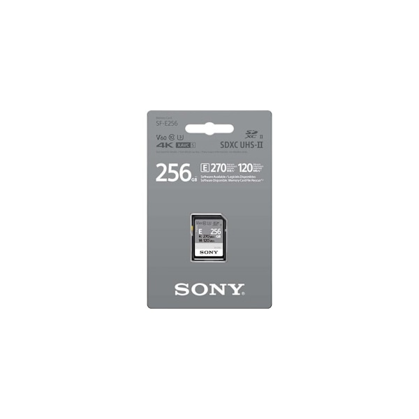 Sony, SF-E-sarjan UHS-II SDXC -muistikortti, SF-E256