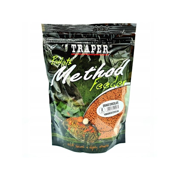 TRAPER Metode Feeder Pellet Appelsin/ Chokolade 2mm/500g