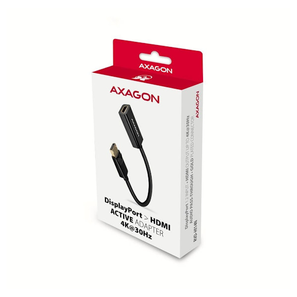 AXAGON, DisplayPort till HDMI, Aktiv adapter