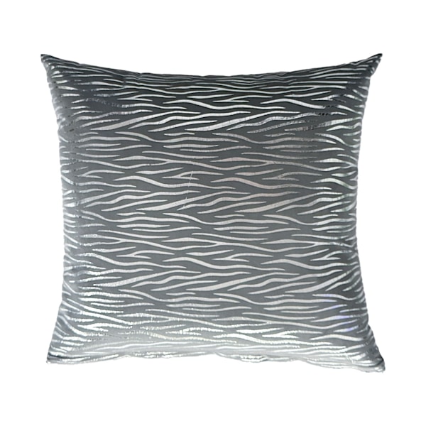 Pute GLORY 45x45cm, sølv linjer