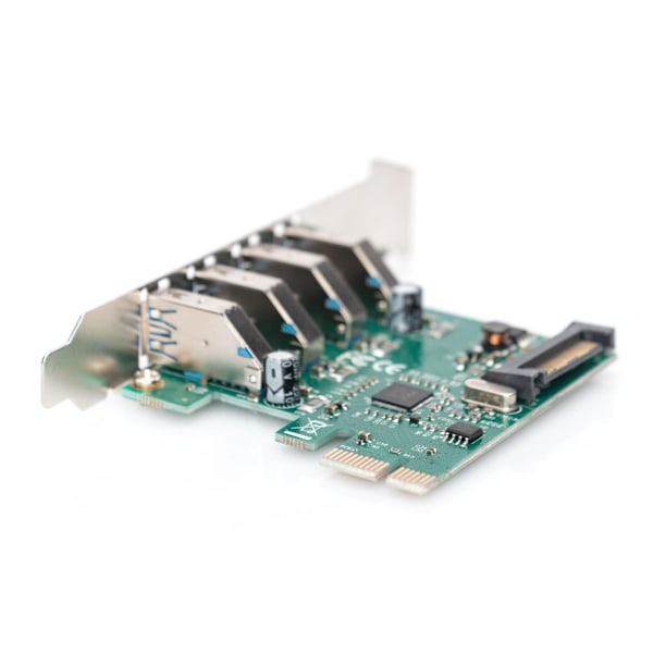 Digitus, USB 3.0, 4 porter, PCI Express tilleggskort 4 porter A/F ekstern, VL805 brikkesett, DS-30221-1