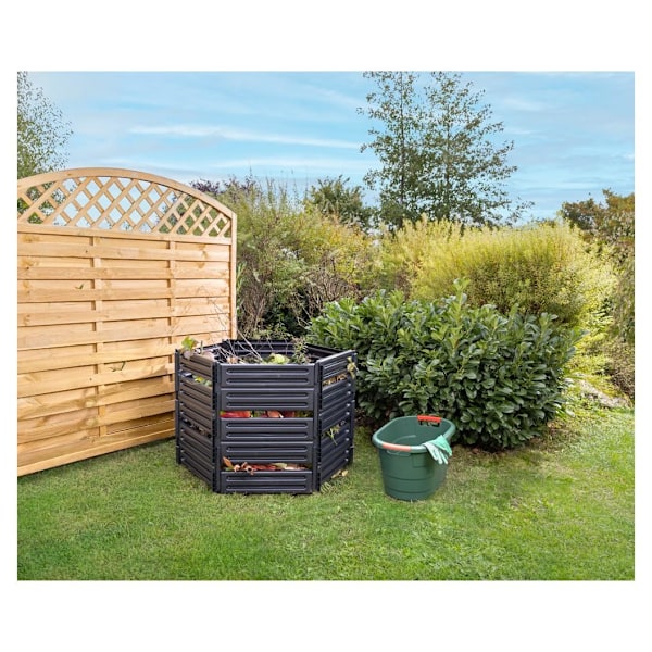 AIR-KING komposter 1100 L, sort