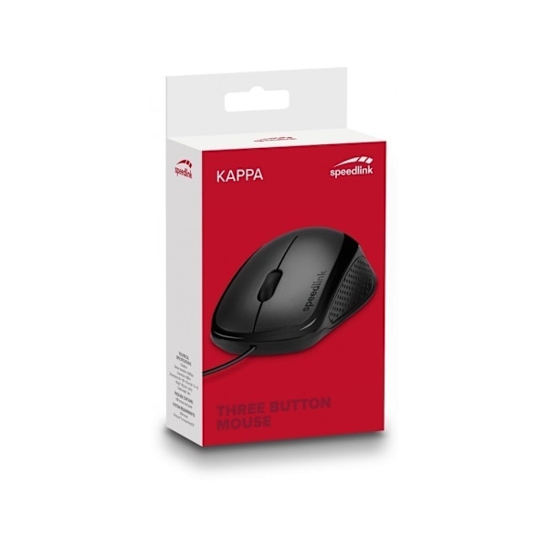 Speedlink mus Kappa USB, sort (SL-610011-BK)