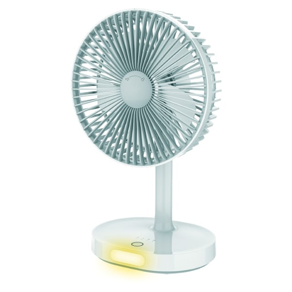 Platinet oppladbar vifte 3000mAh, hvit/grå (45242)