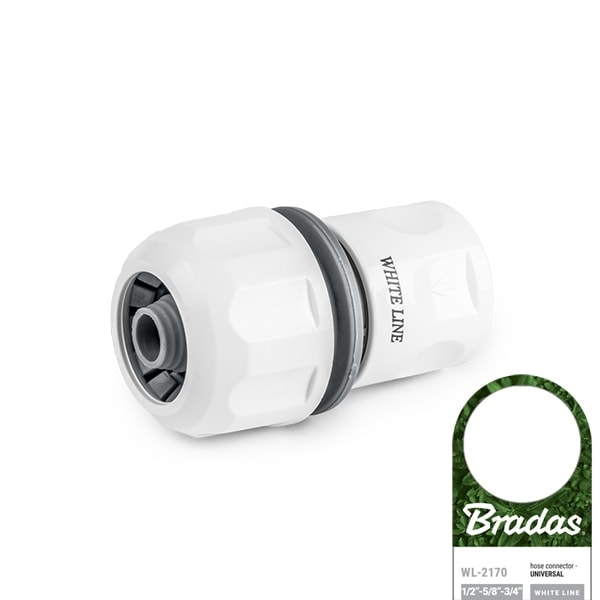 Set of 10 products. WHITE LINE 1/2", 5/8", 3/4" connector - UNIVERSAL