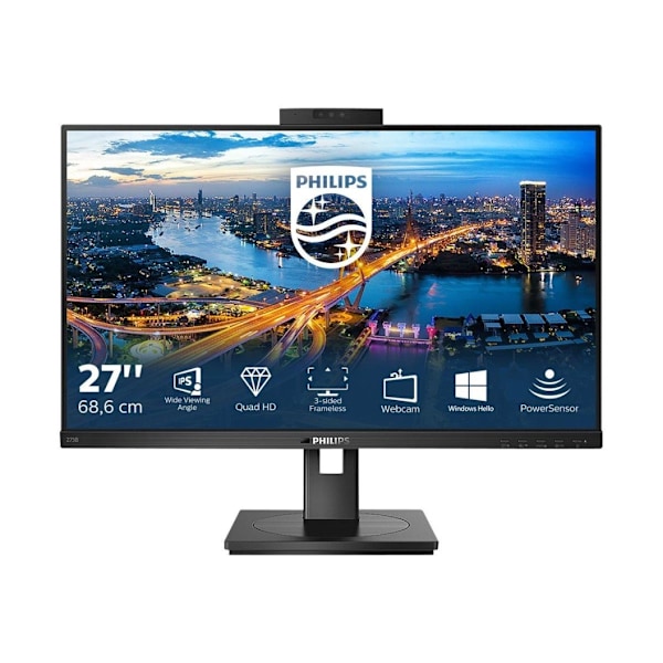 Philips, LCD-skærm med Windows Hello-webkamera, 275B1H/00