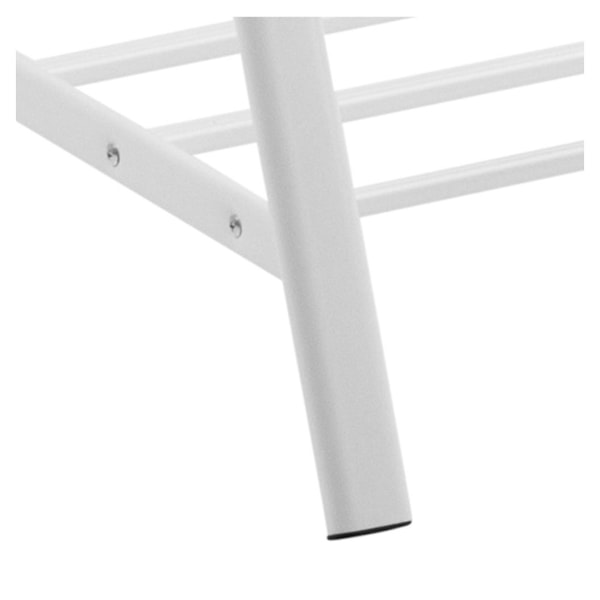 Klädställ BRENT, 117x59xH165cm, metall vit/krom