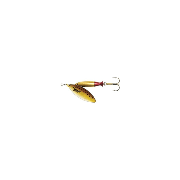 Spinner MEPPS AGLIA LONG HEAVY-1+ 12g brun/gull/rød