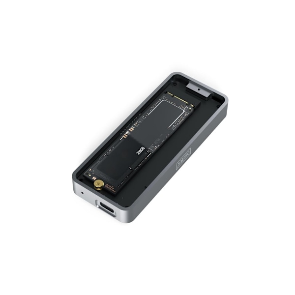 Digitus, USB M.2 harddiskkabinet, SSD, ekstern, NVMe, 20Gbps, USB 3.2 Gen2x2, DA-71157