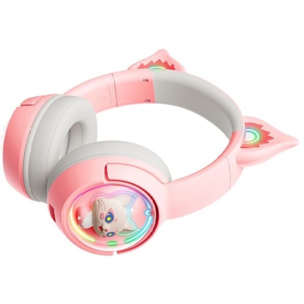 BT hörlurar B5 RGB Cat Ear Pink, Onikuma
