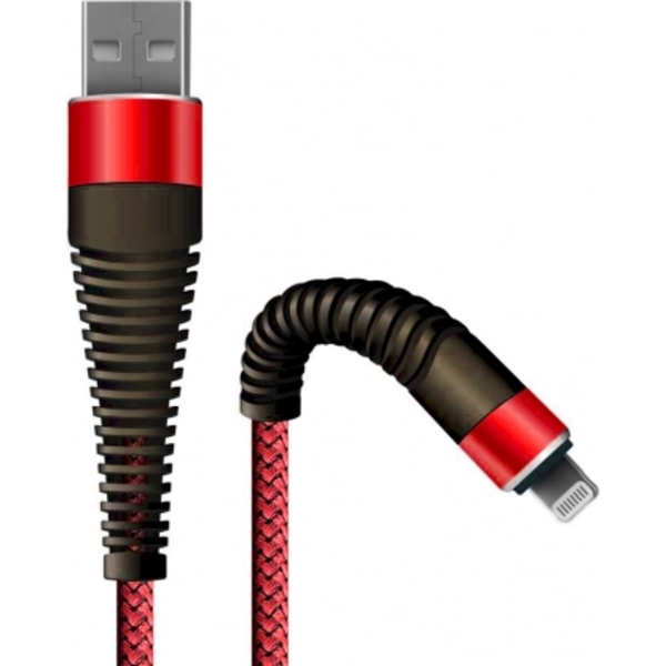 Fishbone USB-A till Lightning 30W / 3A / 1,5 m" Röd, Fusion Tillbehör