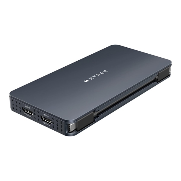 Hyper, HyperDrive Universal Silicon Motion USB-C 10-in1 Dual HDMI-dockningsstation