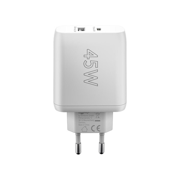 Goobay, USB-C PD -kaksoispikalaturi (45 W), 65412
