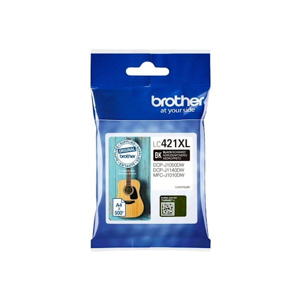 Brother, Brother LC421XLBK - High Yield - svart - original - bläckpatron, Brother LC, LC421XLBK