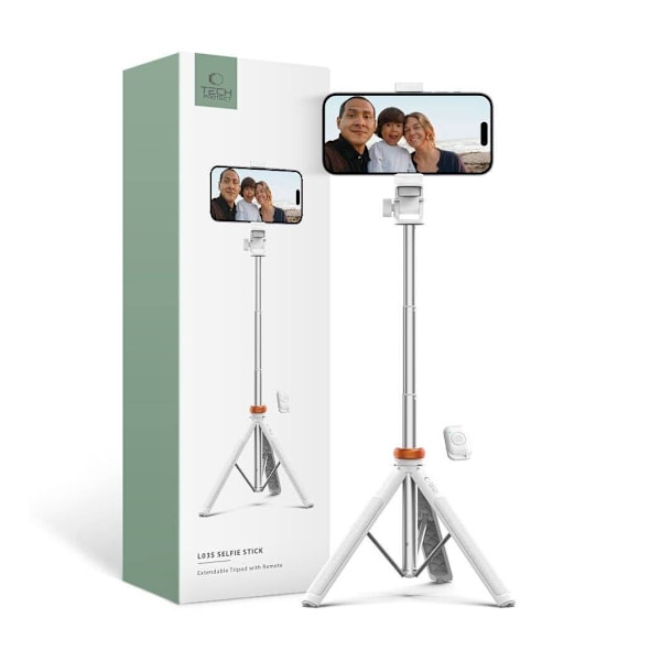Tech-Protect Selfie Stick Tripod L03S, white