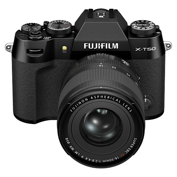 Fujifilm X-T50 + 16-50mm, sort
