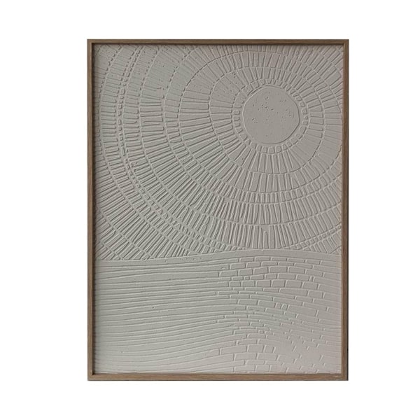 Wall art WALLY 60x80cm, abstract white