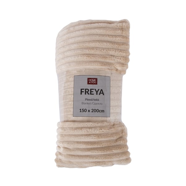 Pledd FREYA 150x200cm, beige
