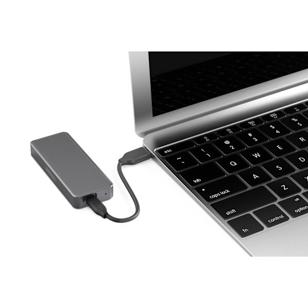 Digitus, USB M.2 harddiskkabinet, SSD, ekstern, NVMe, 20Gbps, USB 3.2 Gen2x2, DA-71157