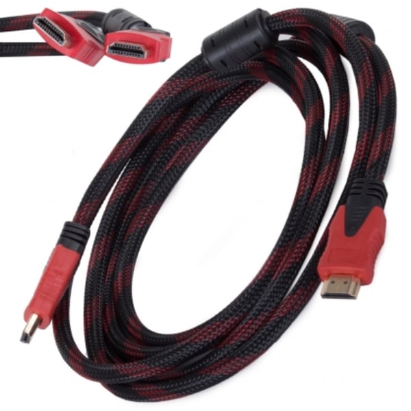 Tilbehør for tilkobling av HDMI - HDMI v2.0 / 4K / 3m Rød, Fusion-tilbehør