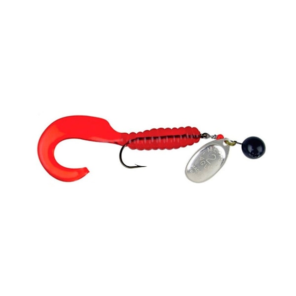 Mepps AGLIA SPINFLEX 14g musta/hopea/punainen