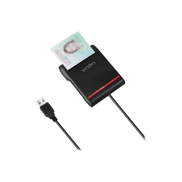 Logilink, kortleser, USB 2.0 kortleser, for smart ID, CR0047