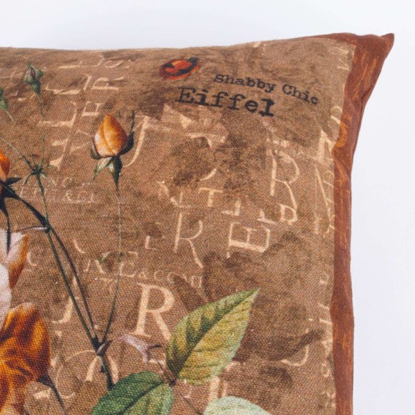 Set med 2 produkter. Kudde CASILDA 40x40cm, brunrosa
