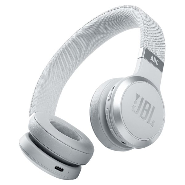 JBL langattomat kuulokkeet Live 460NC, valkoinen