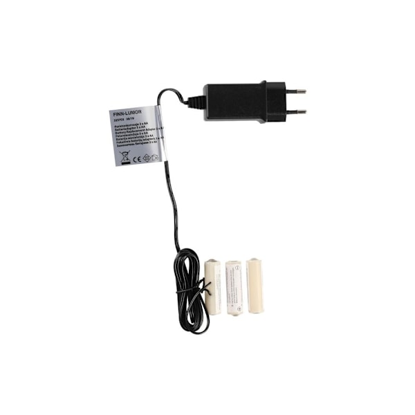 Batteriadapter 3 x AA Svart