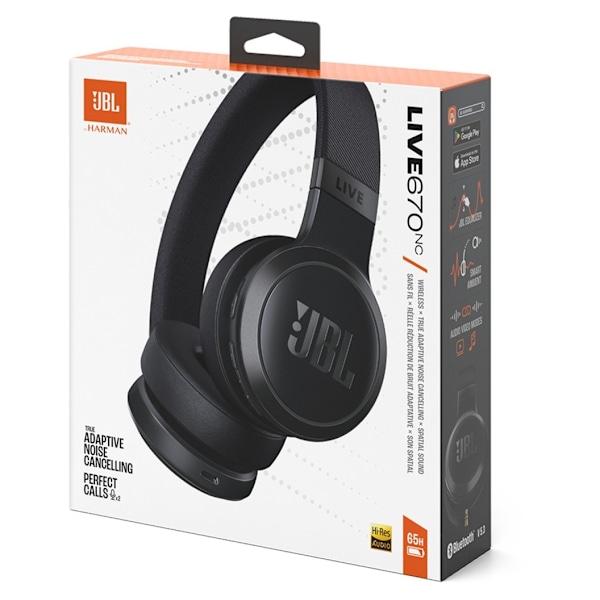 JBL trådløst headset Live 670NC, sort