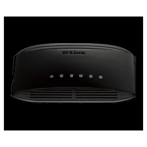 D-Link, Unmanaged Fast Ethernet Switch, DES-1005D Svart