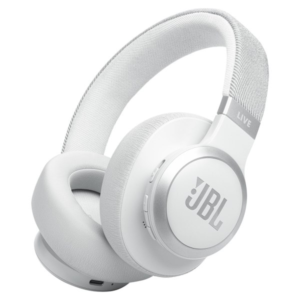 JBL langattomat kuulokkeet Live 770NC, valkoinen