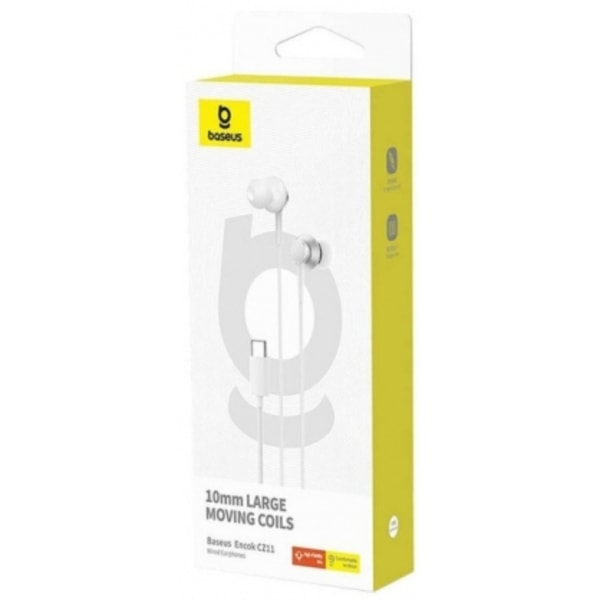 Hodetelefon Encok CZ11 Type-C Hvit, Baseus