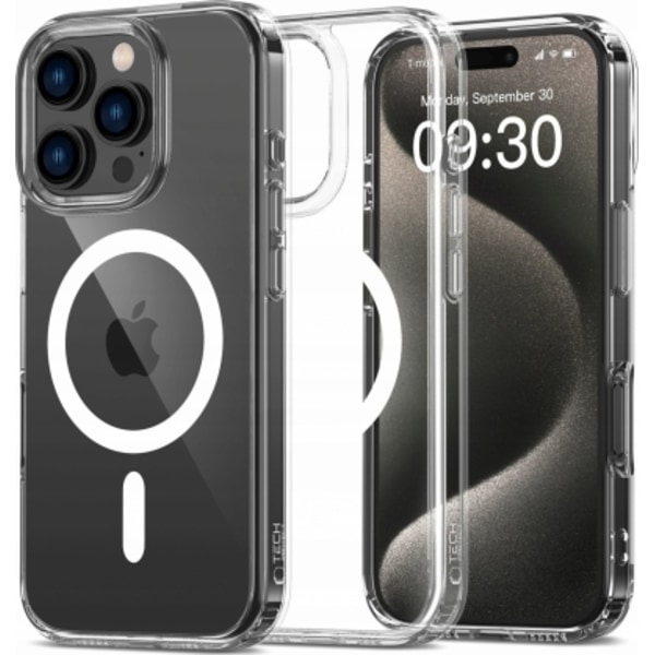 FlexAir Hybrid Magsafe-deksel til iPhone 16 Pro Max" Klar, Tech-Protect